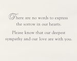 Papyrus Sympathy Card (Wishing You Comfort and Peace) - Image 3